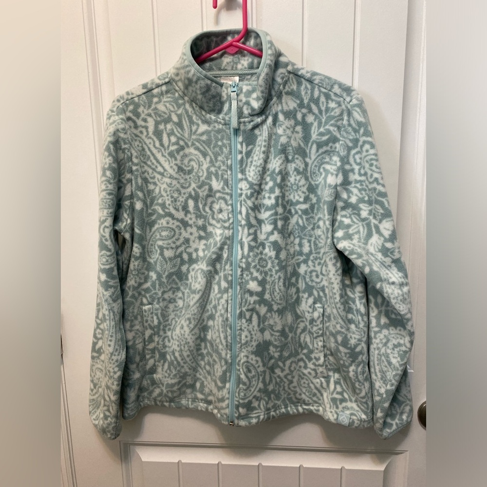 Vera Bradley Light Blue and White Patterned Jacket